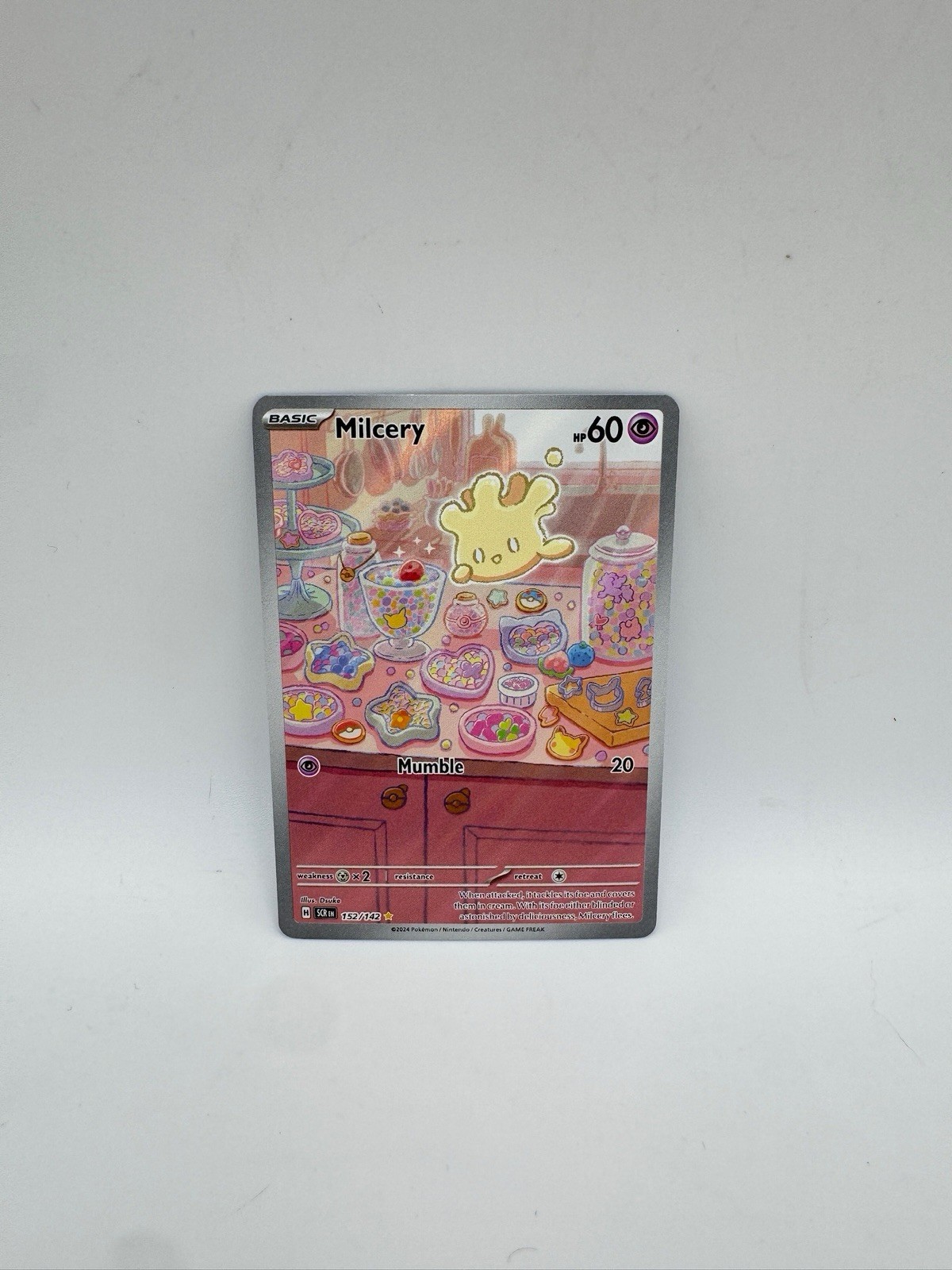 Milcery 152/142 Illustration Rare Stellar Crown Pokemon Card NM
