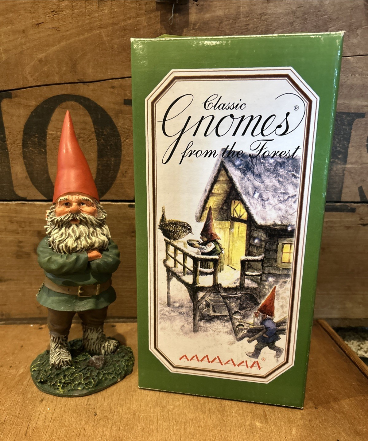 Vintage Rien Poortvliet Classic Gnomes From the Forest DAVE Figurine Netherlands