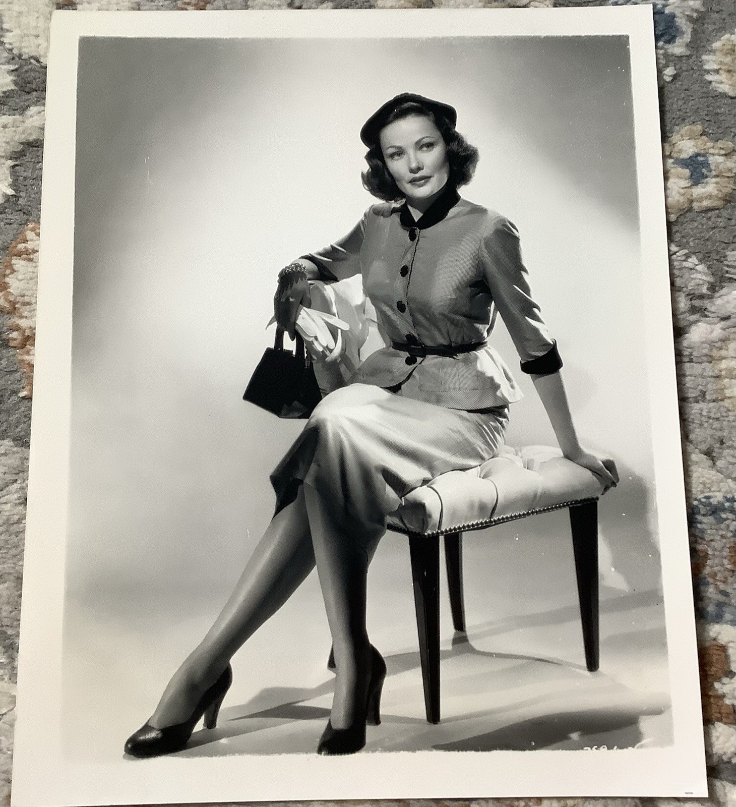 Stunning Actress Gene Tierney From 1951 Warner Bros. Films
