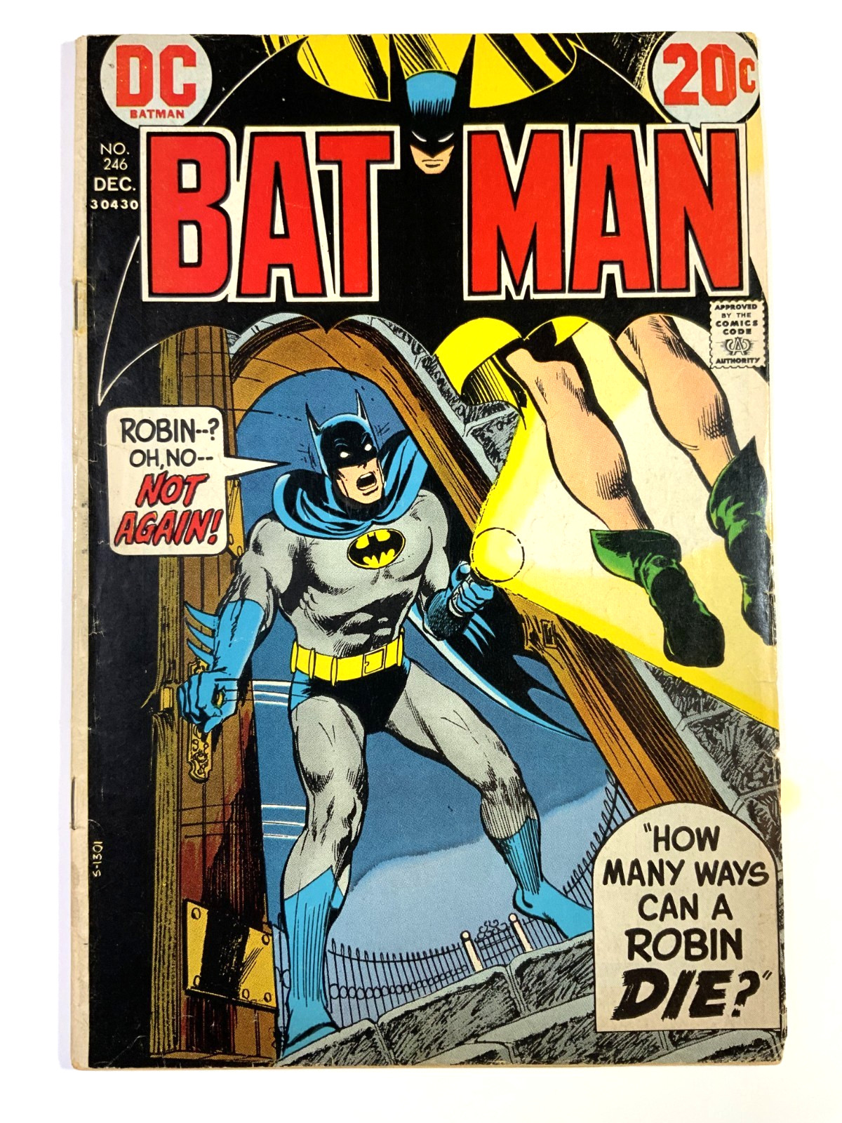 DC BATMAN (1972) #246 Neal Adams Robin Hanging Cover VG+ (4.5) - Ships FREE
