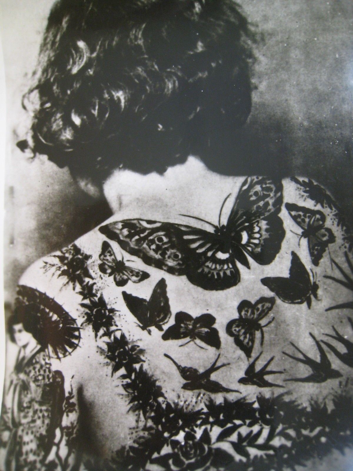 Vintage 7X5 in. Tattooed WOMAN Photo - Sideshow , KOBEL, T-216 MRS. MINGIN Vintage 7X5 in. Tattooed WOMAN Photo - Sideshow , KOBEL, T-216 MRS. MINGIN