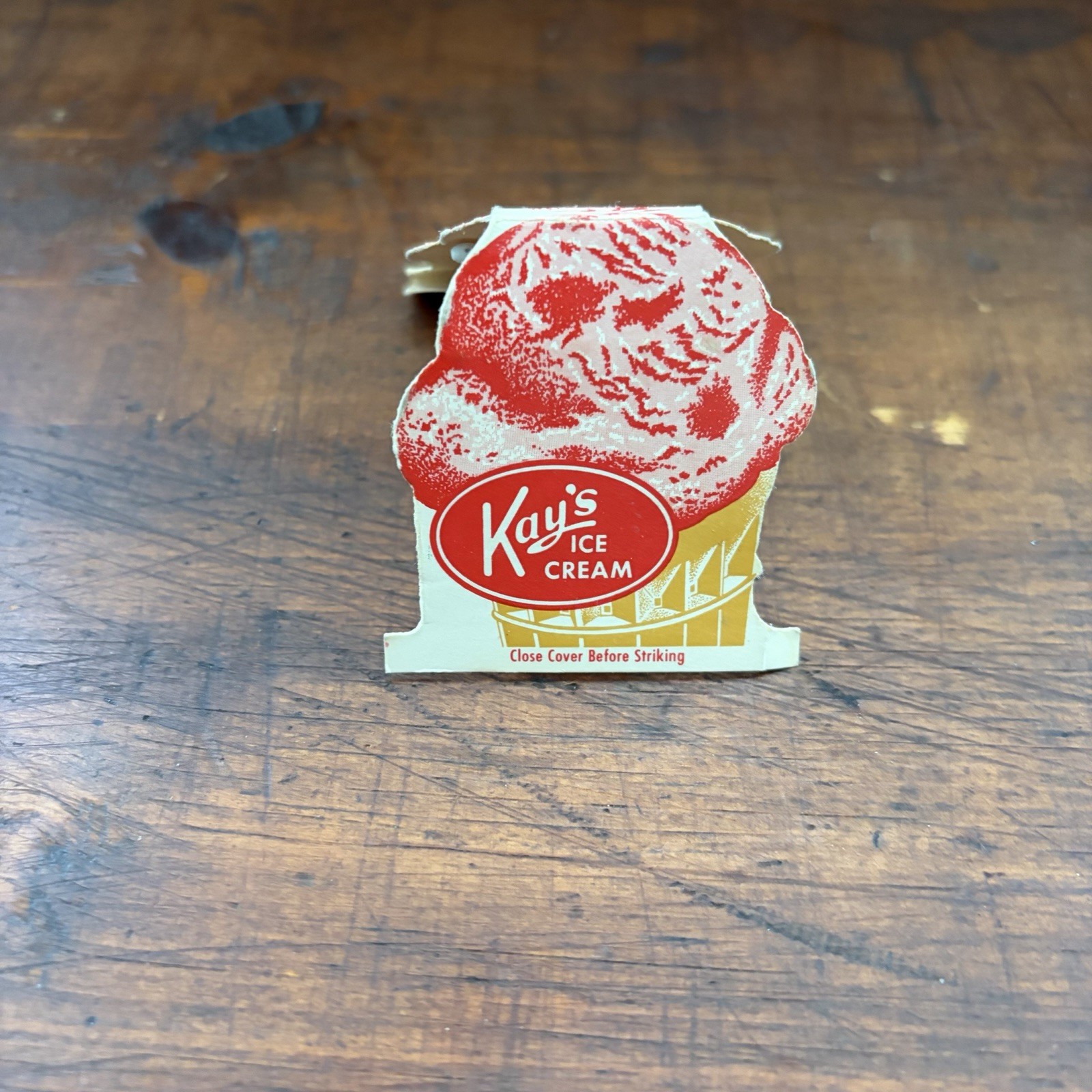 Vintage Kay's Ice Cream Matchbook - Kay’s Kastles Chattanooga Used