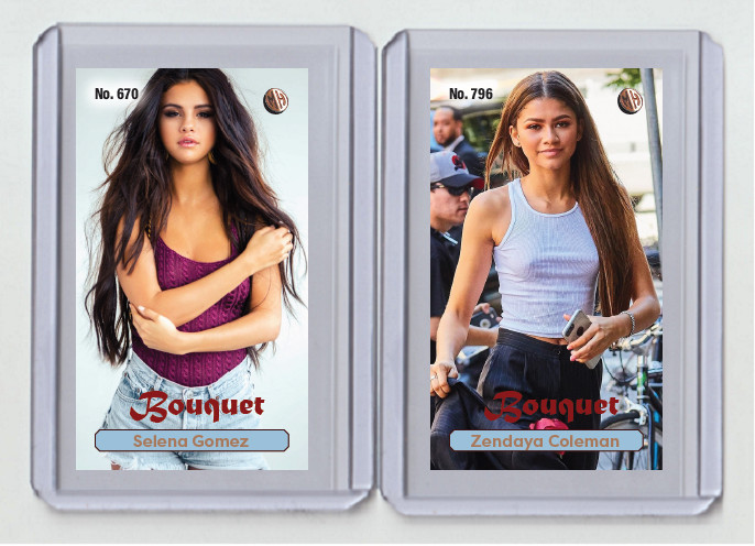 Zendaya Coleman rare MH Bouquet #\'d x/3 Tobacco card no. 796 Zendaya Coleman rare MH Bouquet #\'d x/3 Tobacco card no. 796