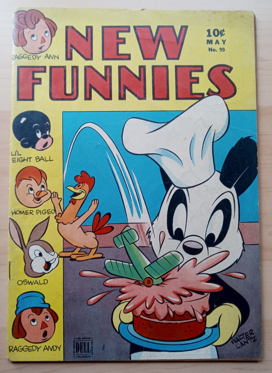 NEW FUNNIES #99 May 1945 (Dell) Woody Woodpecker by John Stanley - Raggedy Ann