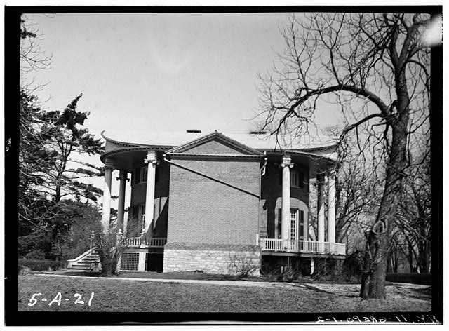 Photo:Greenport Center NY Old Turtle House 1934 HABS Greek Revival Mansion