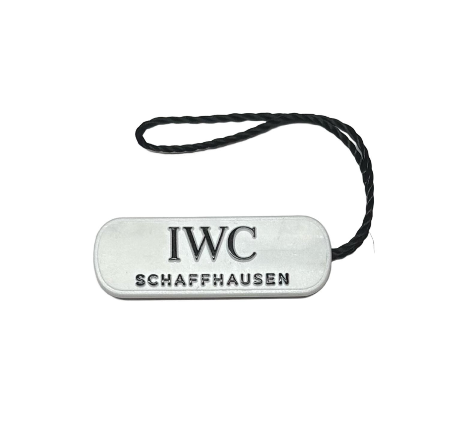 IWC Schaffhausen White Blank Watch Hang Tag OEM Genuine Swiss Accessory