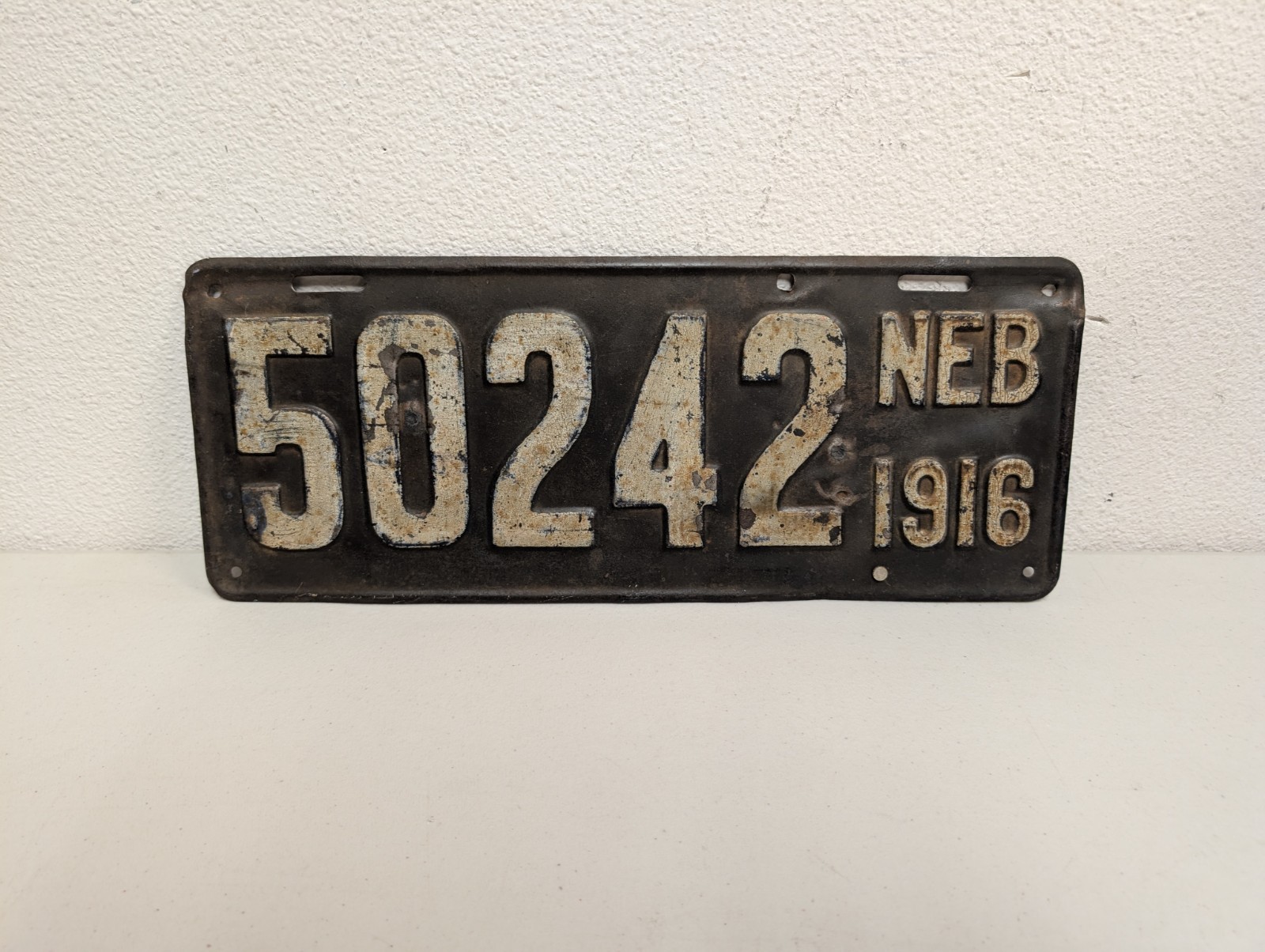 Vintage 1916 NEBRASKA License Plate Vintage 1916 NEBRASKA License Plate