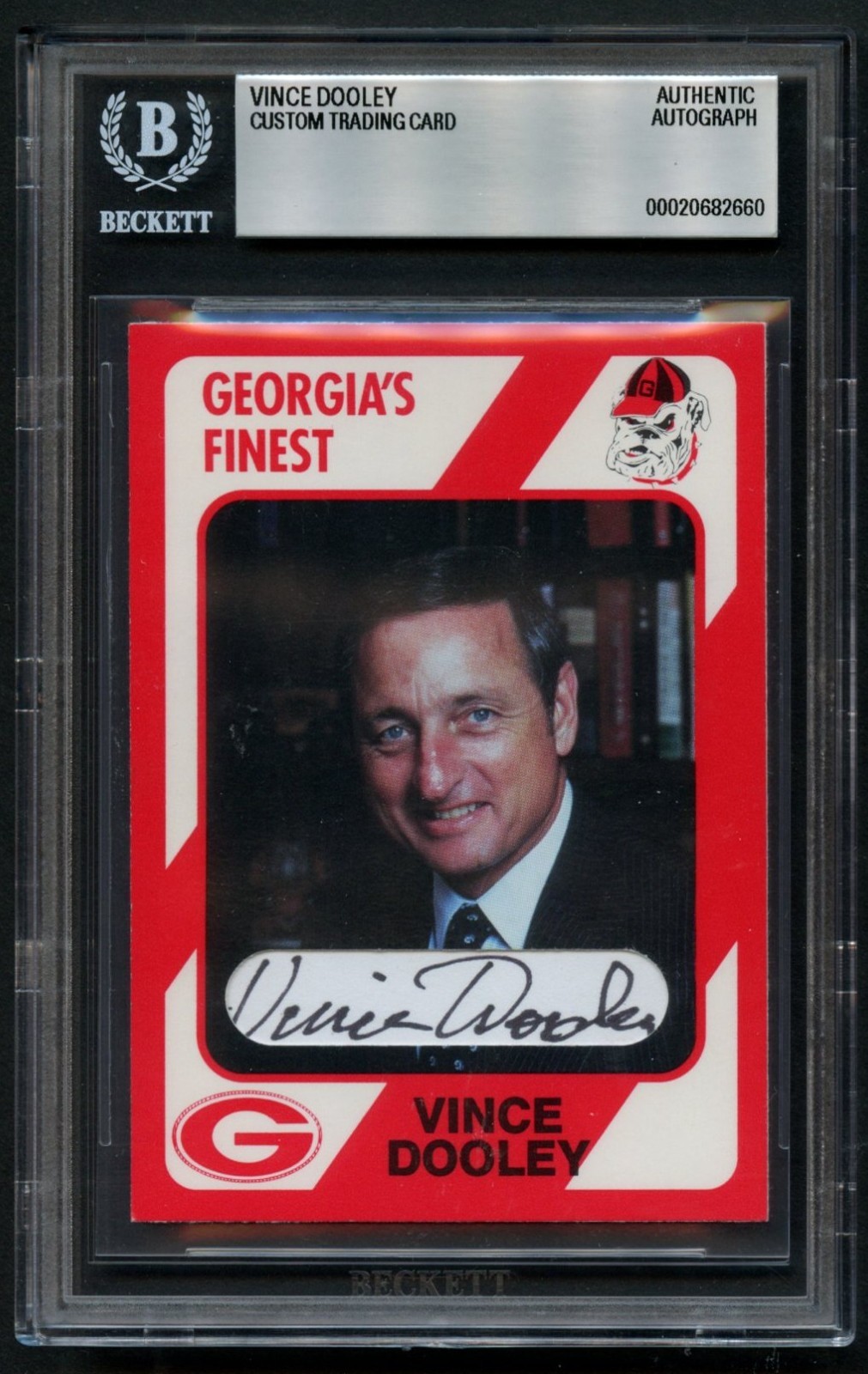 Vince Dooley signed autograph Custom Cut Football Coach University Georgia BAS Vince Dooley signed autograph Custom Cut Football Coach University Georgia BAS