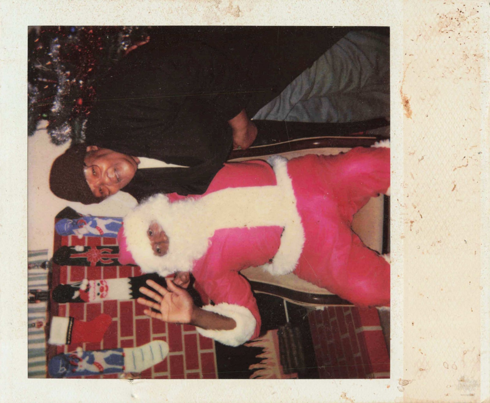 VTG Photo Santa Claus Christmas Holiday Department Store Snapshot VTG Photo Santa Claus Christmas Holiday Department Store Snapshot