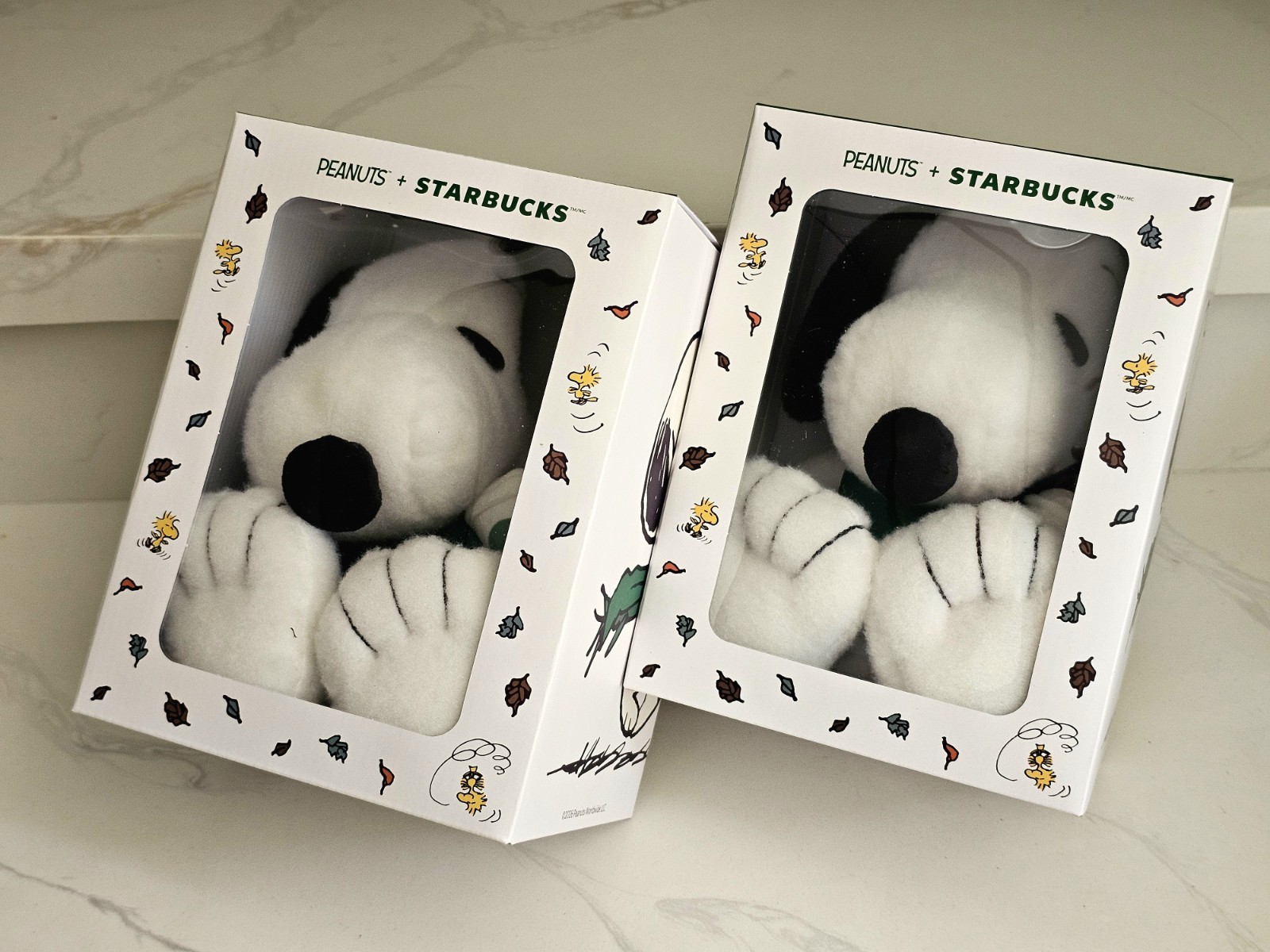 NEW Two Starbucks Fall Peanuts Snoopy Plush Plushie Toy (Barista w/Apron & Cup) NEW Two Starbucks Fall Peanuts Snoopy Plush Plushie Toy (Barista w/Apron & Cup)
