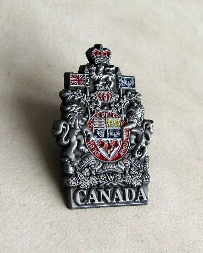Canadian The Coat of Arms Of Canada Lapel Pin