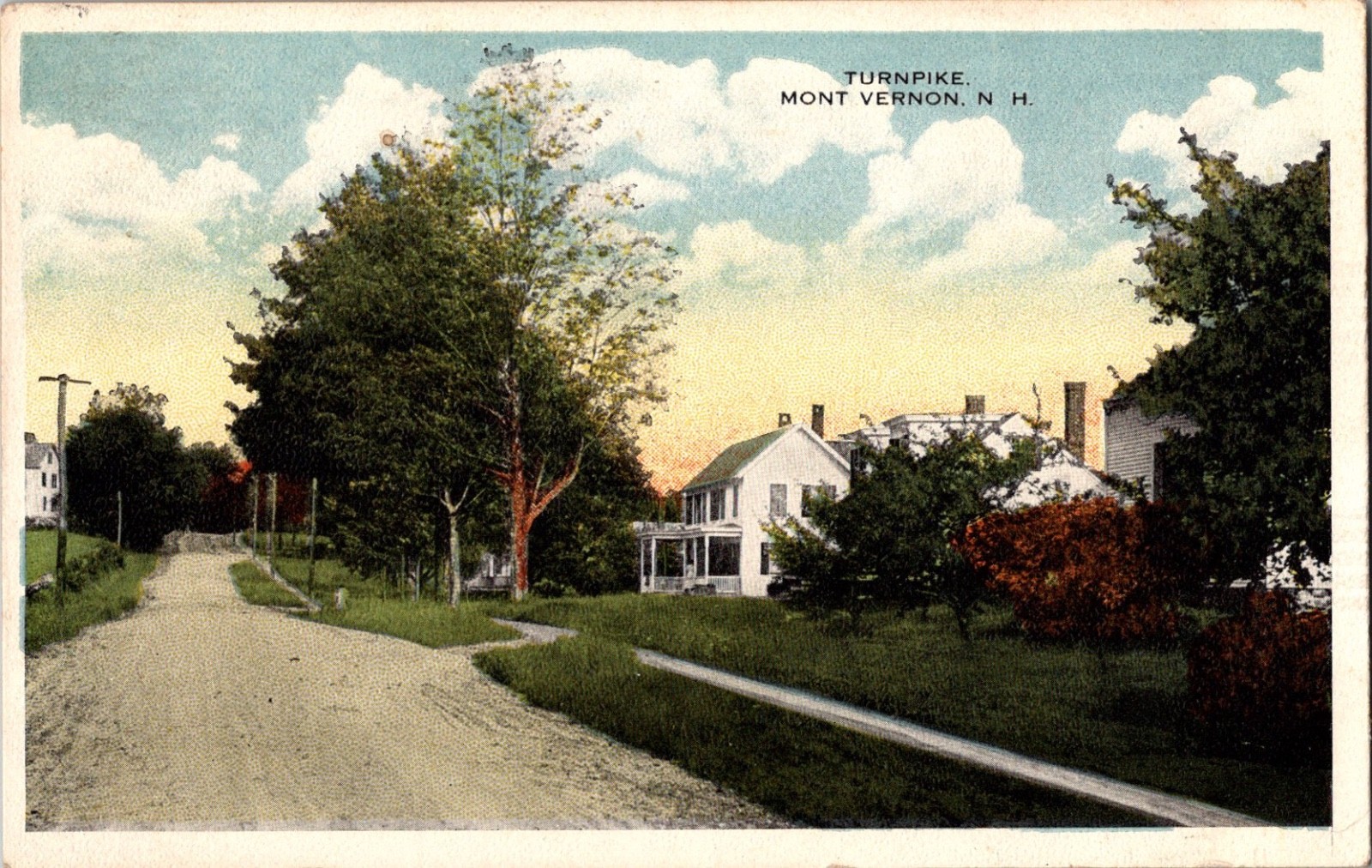 Postcard Turnpike, Mont (Mount) Vernon, N. H. New Hampshire Postcard Turnpike, Mont (Mount) Vernon, N. H. New Hampshire