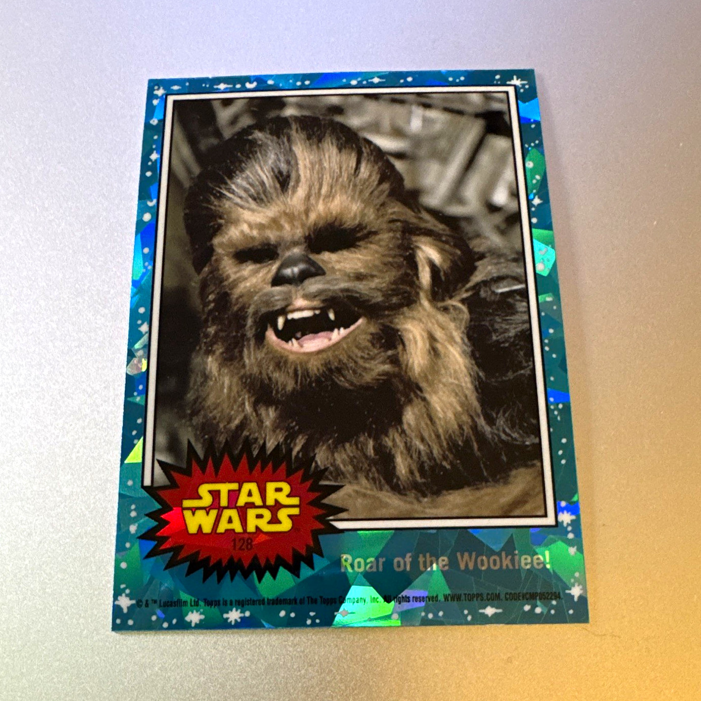 2022 Topps Star Wars Hologram Trading Card #128 Chewbacca Roar of the Wookiee