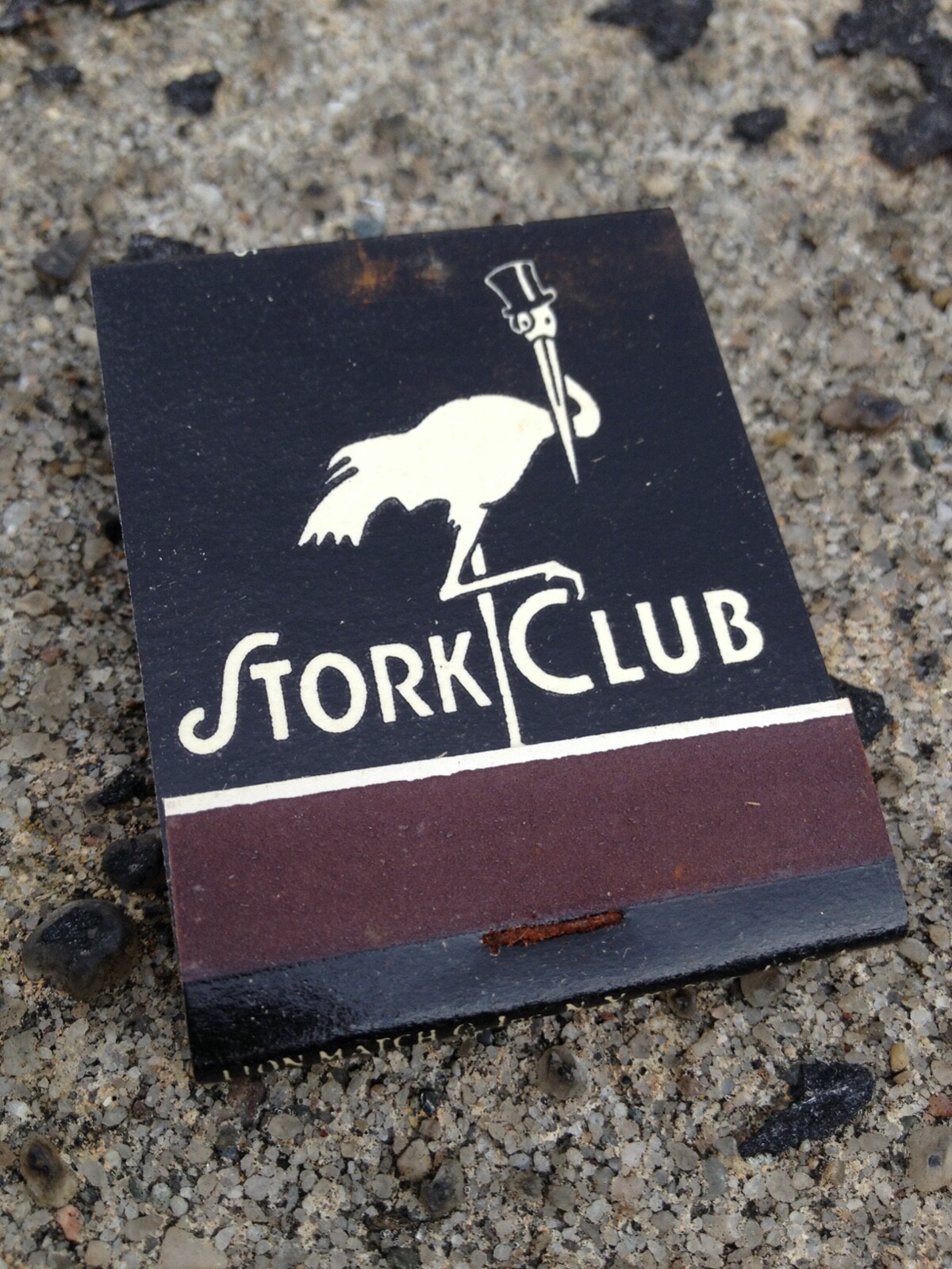ORIGINAL UNUSED VINTAGE STORK CLUB MATCHBOOK *BRAND NEW* CONDITION