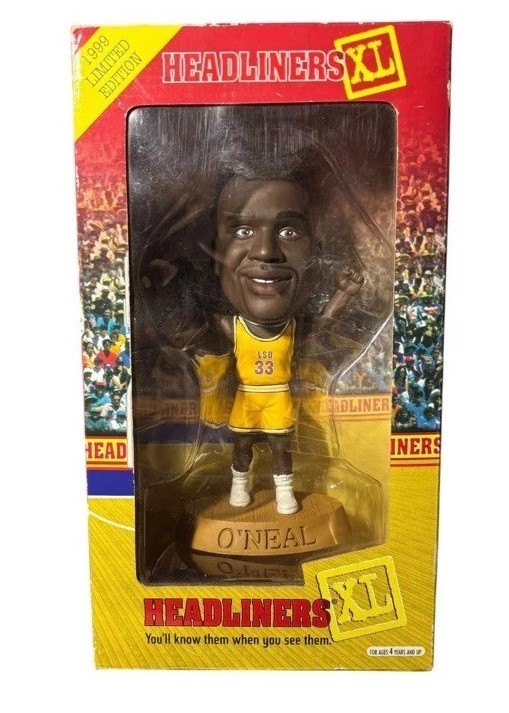 Headliners XL Shaq O'Neal LSU Vintage 1999 Limited Bobblehead w Box - NCAA Rare