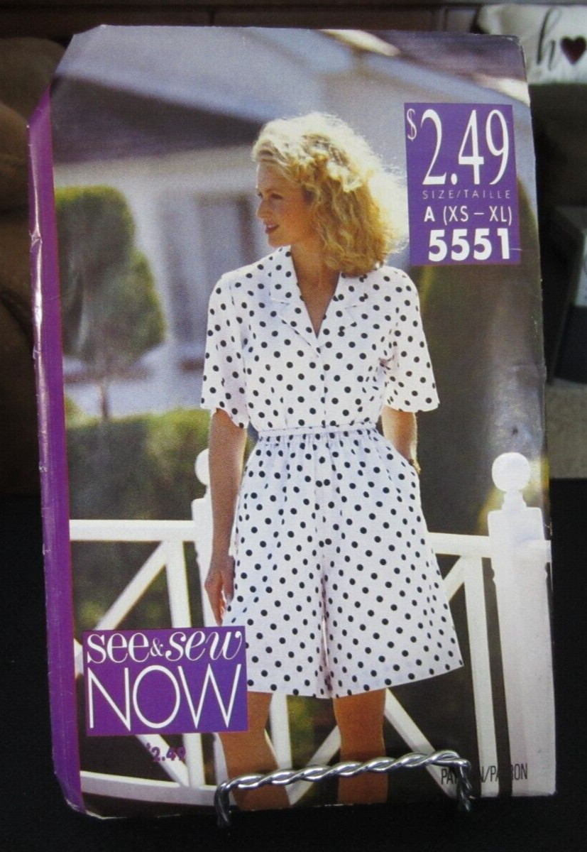 Butterick See & Sew 5551 Misses\' Shorts & Shirt Pattern - Size XS-XL Butterick See & Sew 5551 Misses\' Shorts & Shirt Pattern - Size XS-XL