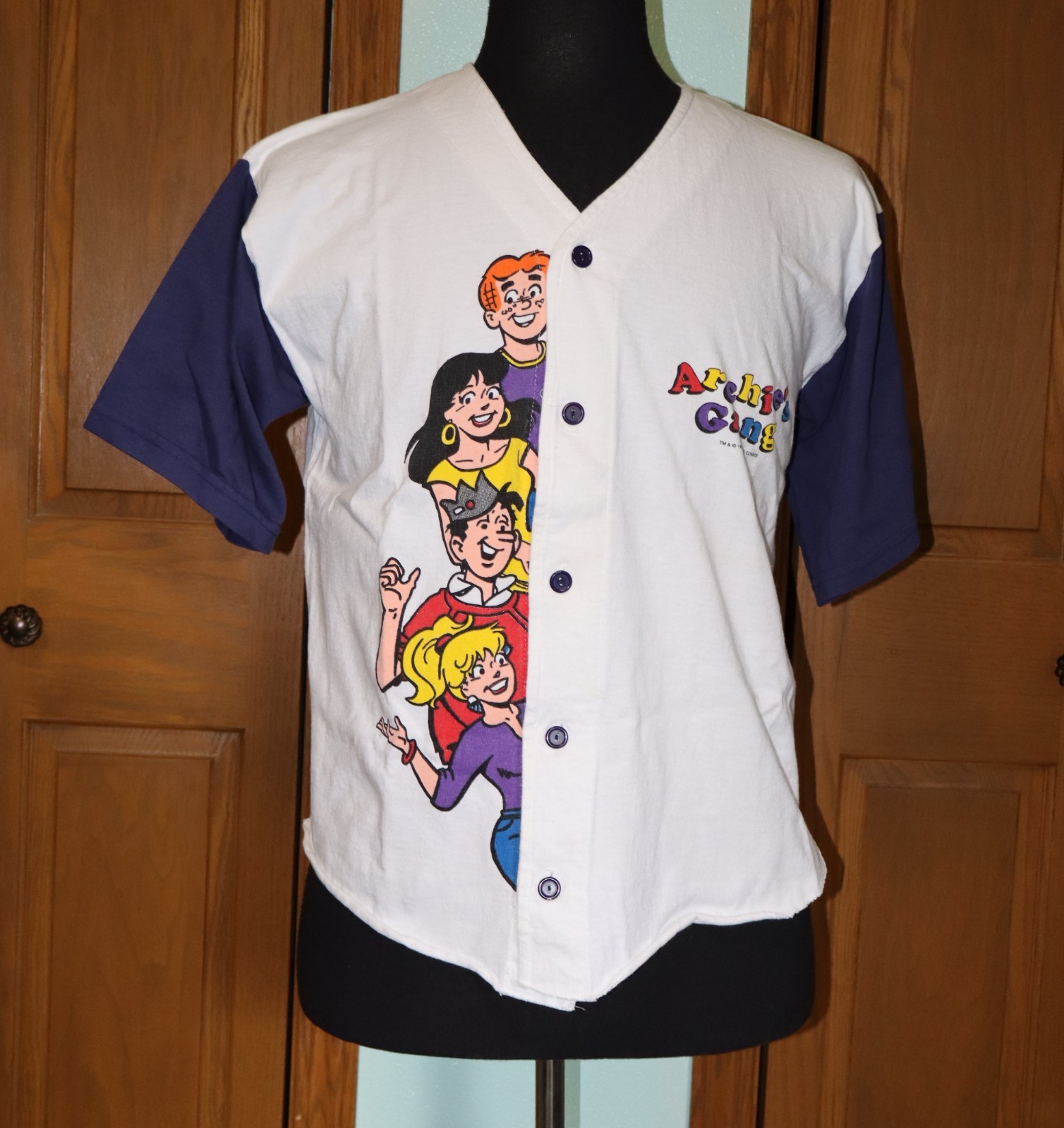 VTG 1994 ARCHIE'S GANG Baseball Jersey ARCHIE COMICS Jughead Betty Veronica L VTG 1994 ARCHIE'S GANG Baseball Jersey ARCHIE COMICS Jughead Betty Veronica L
