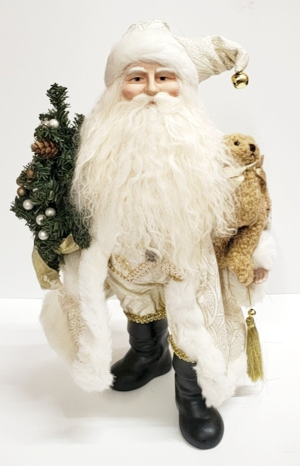 Elegant White Ivory Santa Claus -New without tag Elegant White Ivory Santa Claus -New without tag