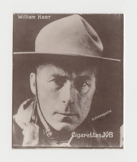 William S Hart 1926 Societe Job Film Star Real Photo Tobacco Card E5