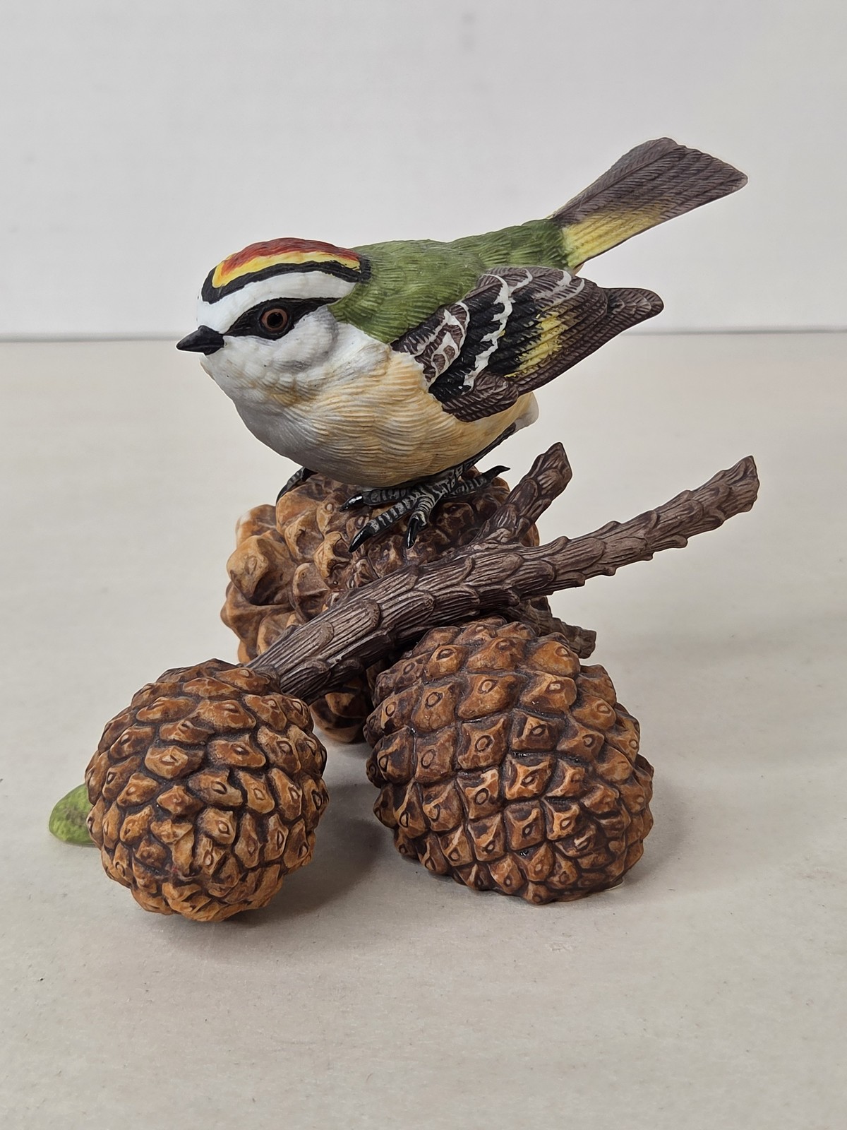 Vintage 1991 Lenox Golden Crowned Kinglet Porcelain Bird Figurine Taiwan