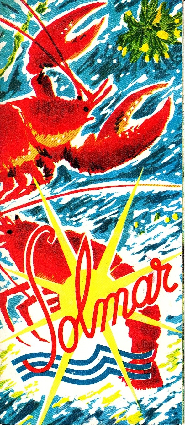 Solmar Restaurant Rua Das Portas de Santo Antao Lisboa Portugal Lobster Brochure