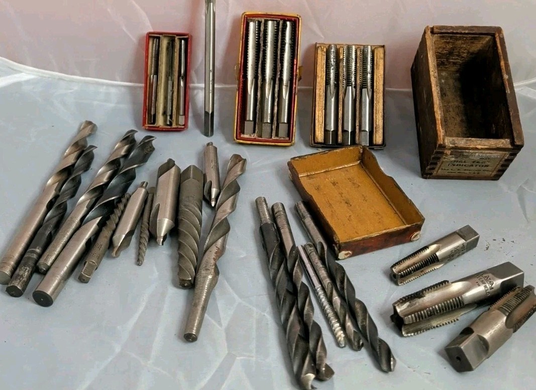Machinist Taps Drill Bits Ect... Lot Great Condition Machinist Taps Drill Bits Ect... Lot Great Condition