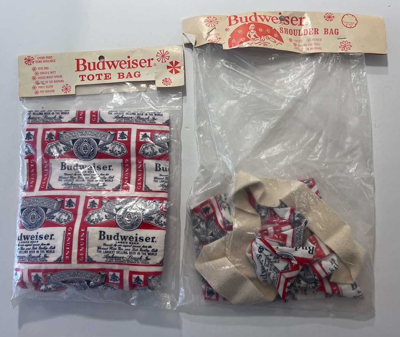 Vintage New Old Stock Budweiser Anheuser Busch Tote Bag & Shoulder Bag - Cool