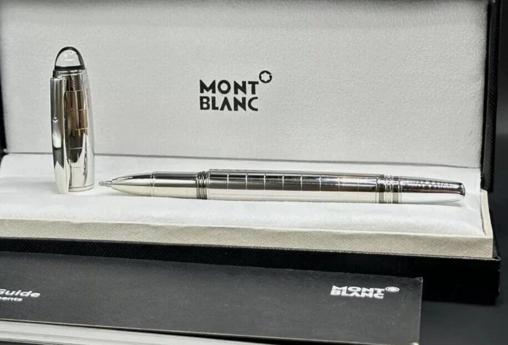 Montblanc Classic StarWalker Silver Metal Ballpoint Pen Gift Box