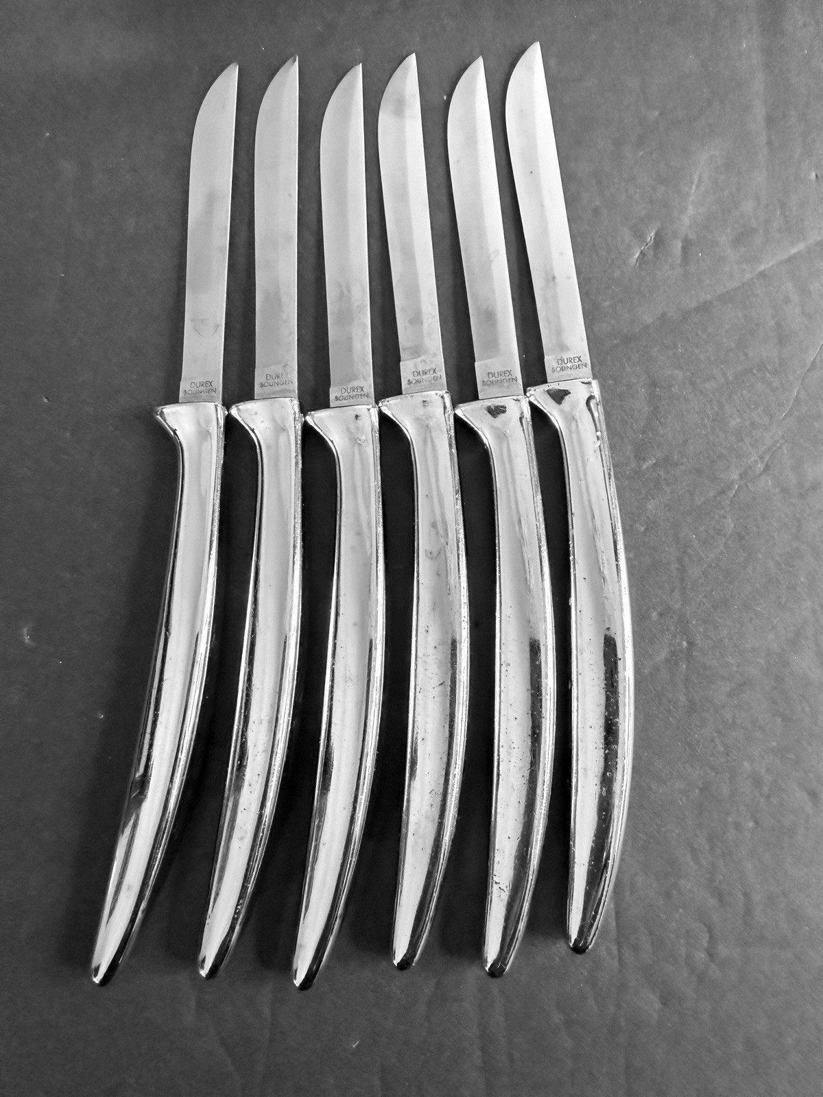 Solingen Steak Knife Set Vintage Case Included Made In Germany
