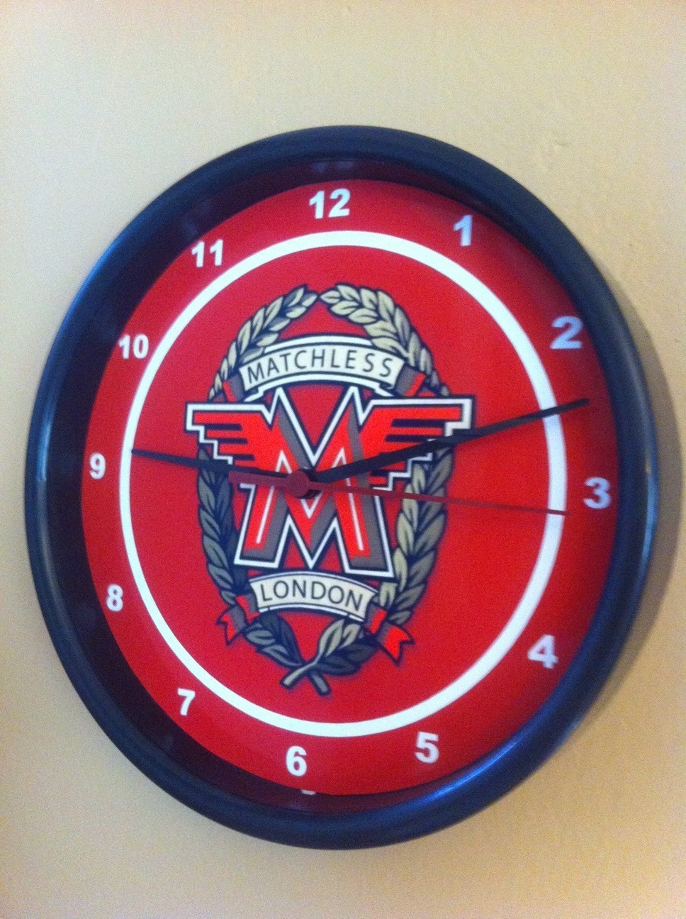 Matchless Motorcycle Logo Garage Mechanic Bar Man Cave Advertising Clock Sign Matchless Motorcycle Logo Garage Mechanic Bar Man Cave Advertising Clock Sign