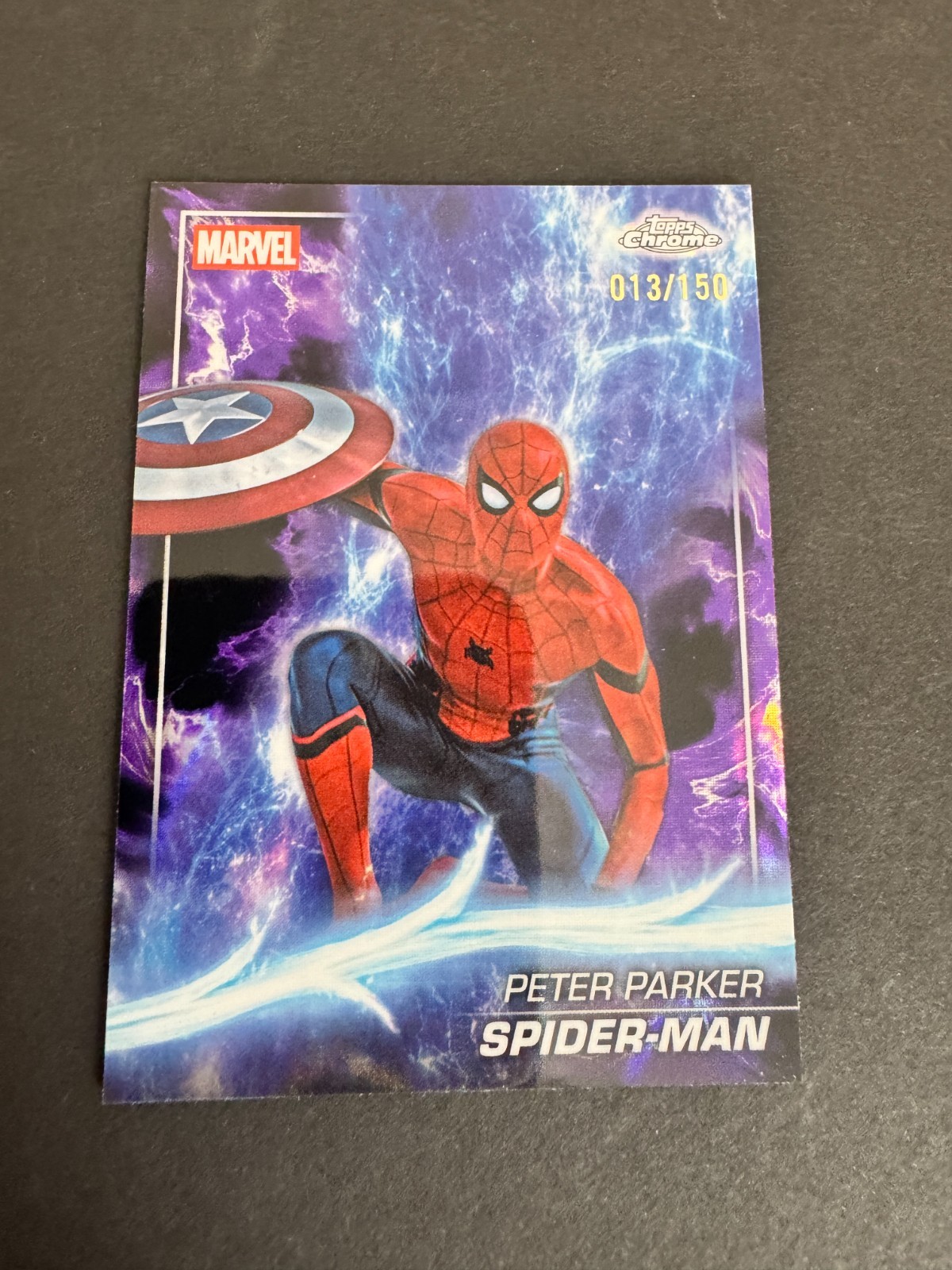 2025 Topps Chrome Marvel Studios Spider-Man Agatha Lava Refractor /150 #61