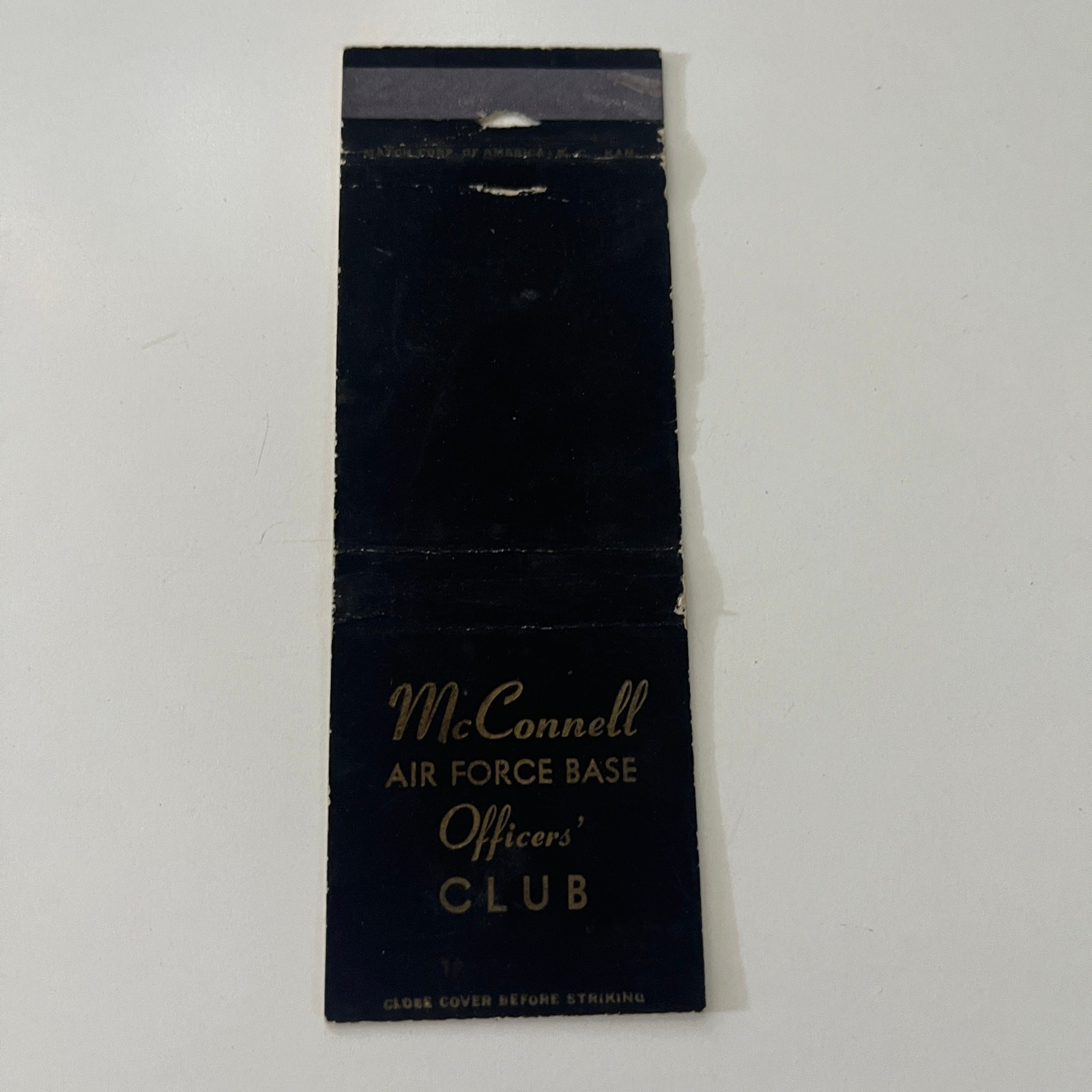 McConnell Air Force Base Officer\'s Club Vintage Matchbook Cover SMB31-4