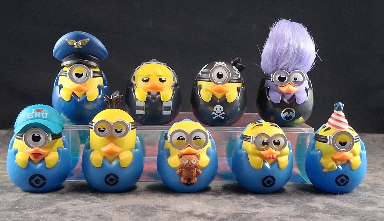 Mini Tubbz MINIONS MYSTERY EGG COMPLETE SET OF 9 Despicable Me Jeep Ducks Mini Tubbz MINIONS MYSTERY EGG COMPLETE SET OF 9 Despicable Me Jeep Ducks