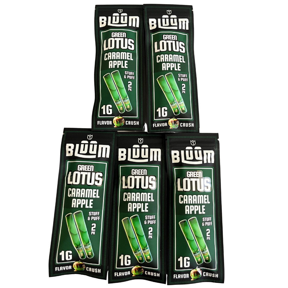 BLUUM Green Lotus Caramel Apple Wild Flower Rolls 2 Per Pack 5ct Bundle