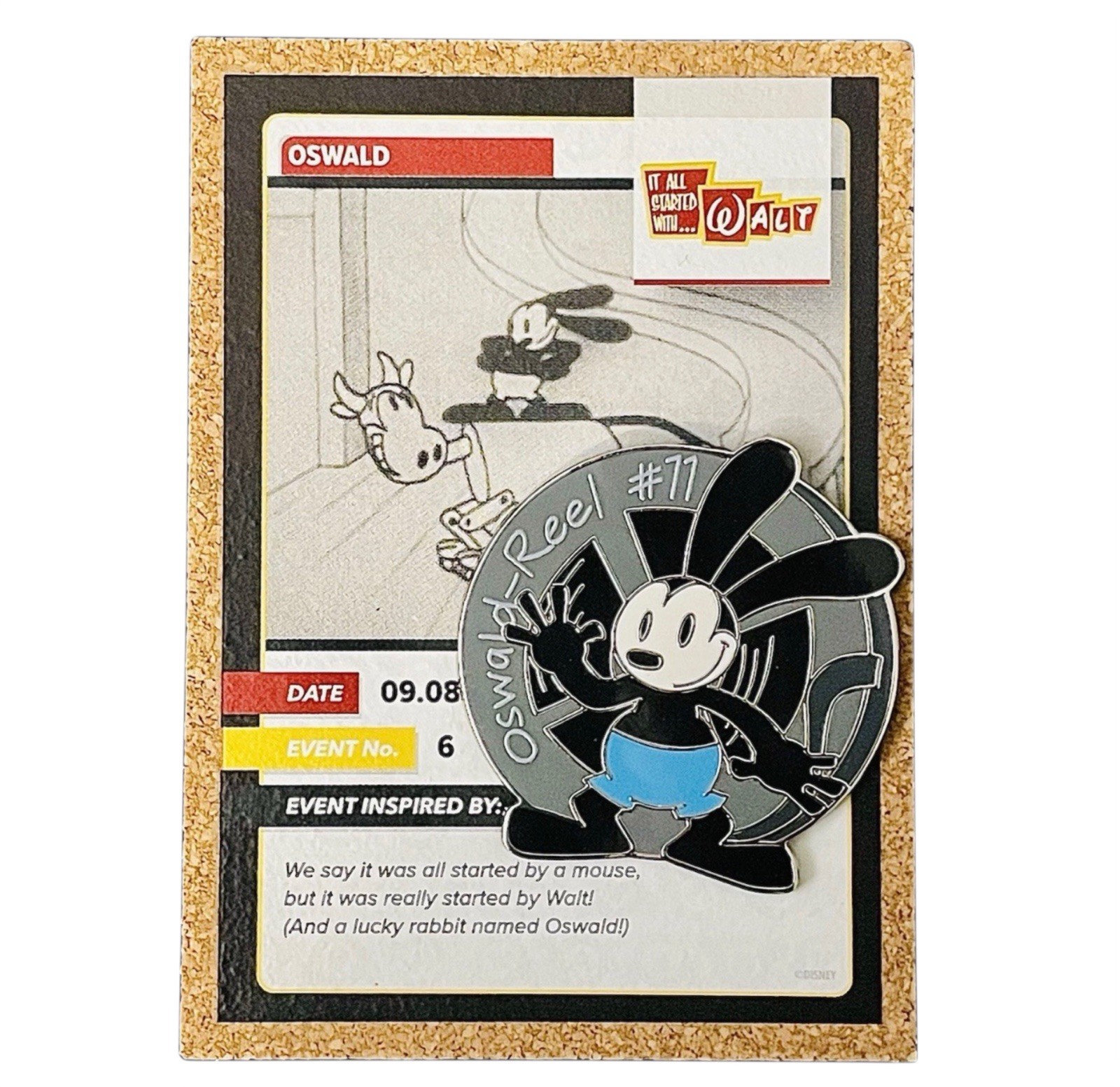 Disney 25 Years Pin Trading Event Re-Collections Mystery Oswald  LE 375 Pin