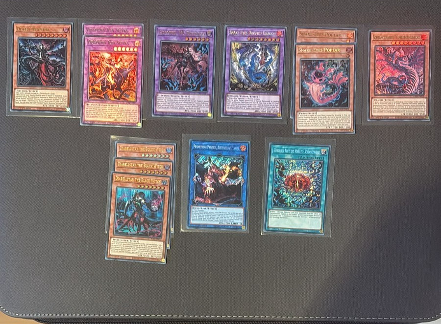 🔥YuGiOh 17x Azamina / Snake Eye Deck Core High Rarity 3x WANTED, Doomed🔥