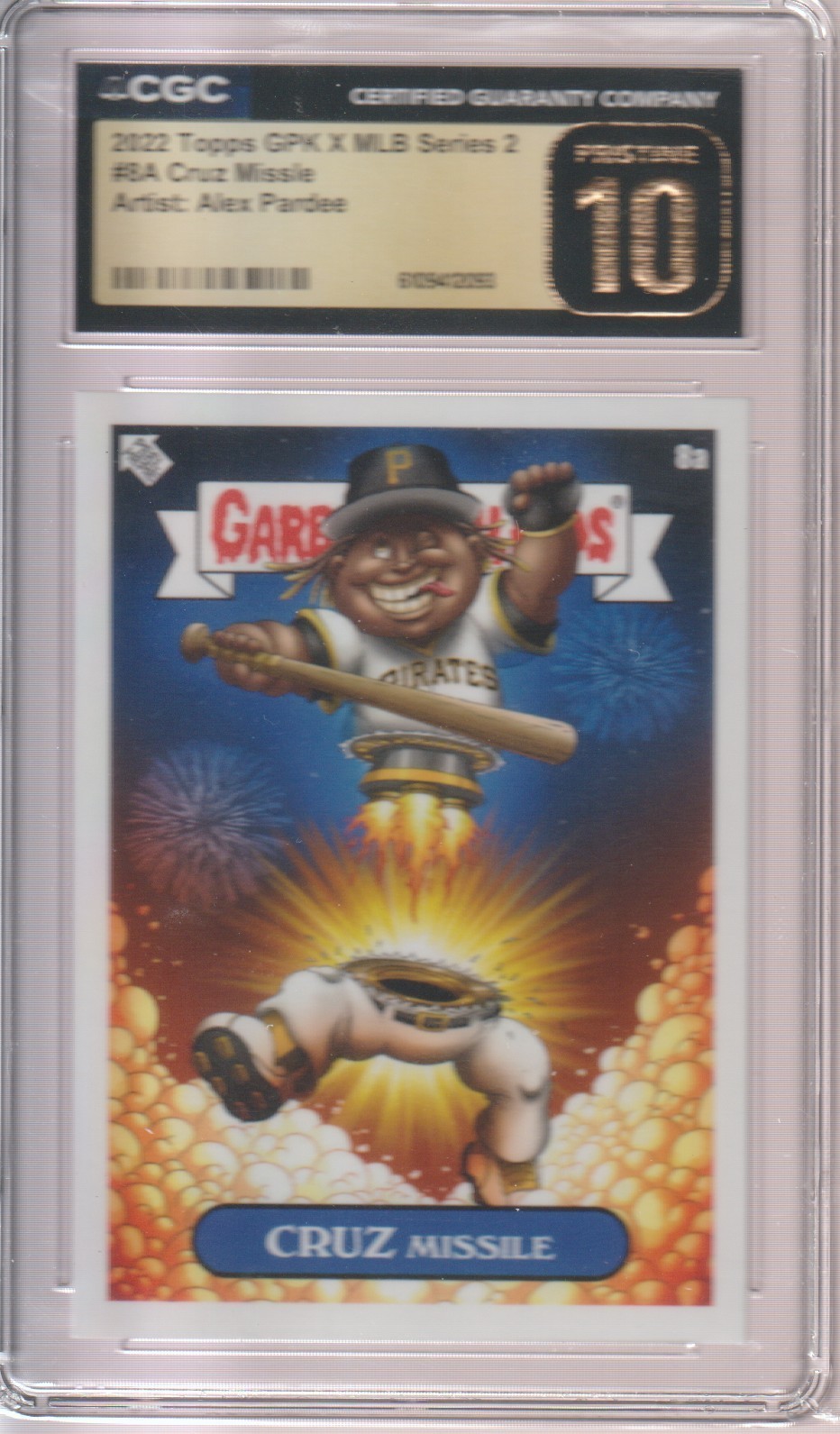 2022 Topps GPK x MLB Series 2 Alex Pardee Cruz Missile #8A CGC Pristine 10