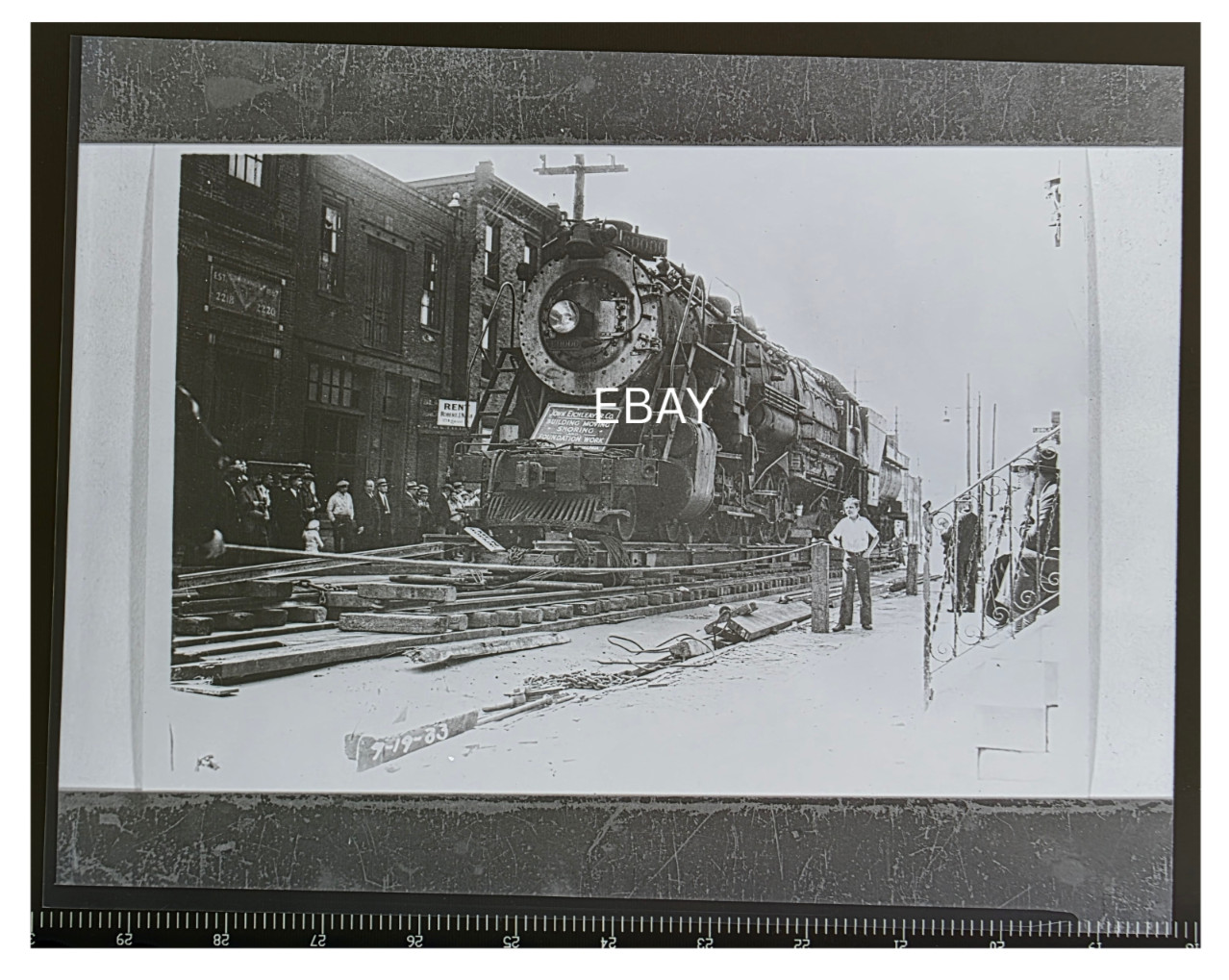 C. 1933 Baldwin 60000 Locomotive On Way To Franklin Inst. Copy Negative