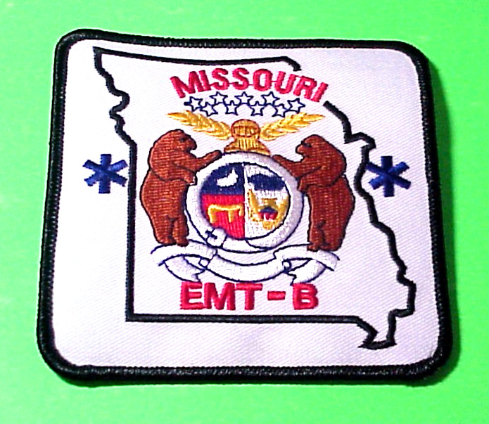 MISSOURI  EMERGENCY MEDICAL TECHNICIAN  ( BLACK BORDER )  EMT - B   4