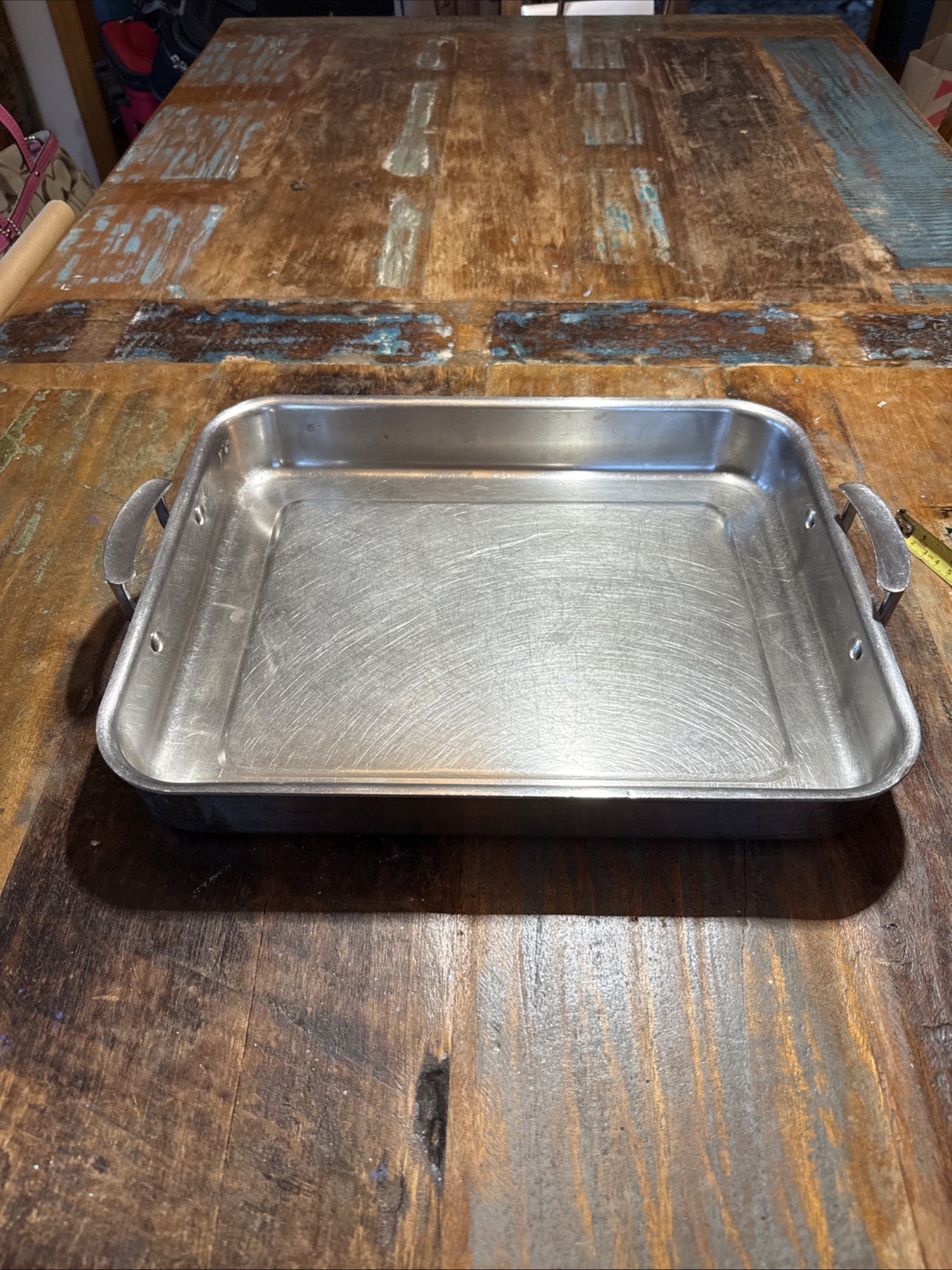 Vintage Vollrath Stainless Steel Rectangular Pan Tray Commercial Kitchen USA