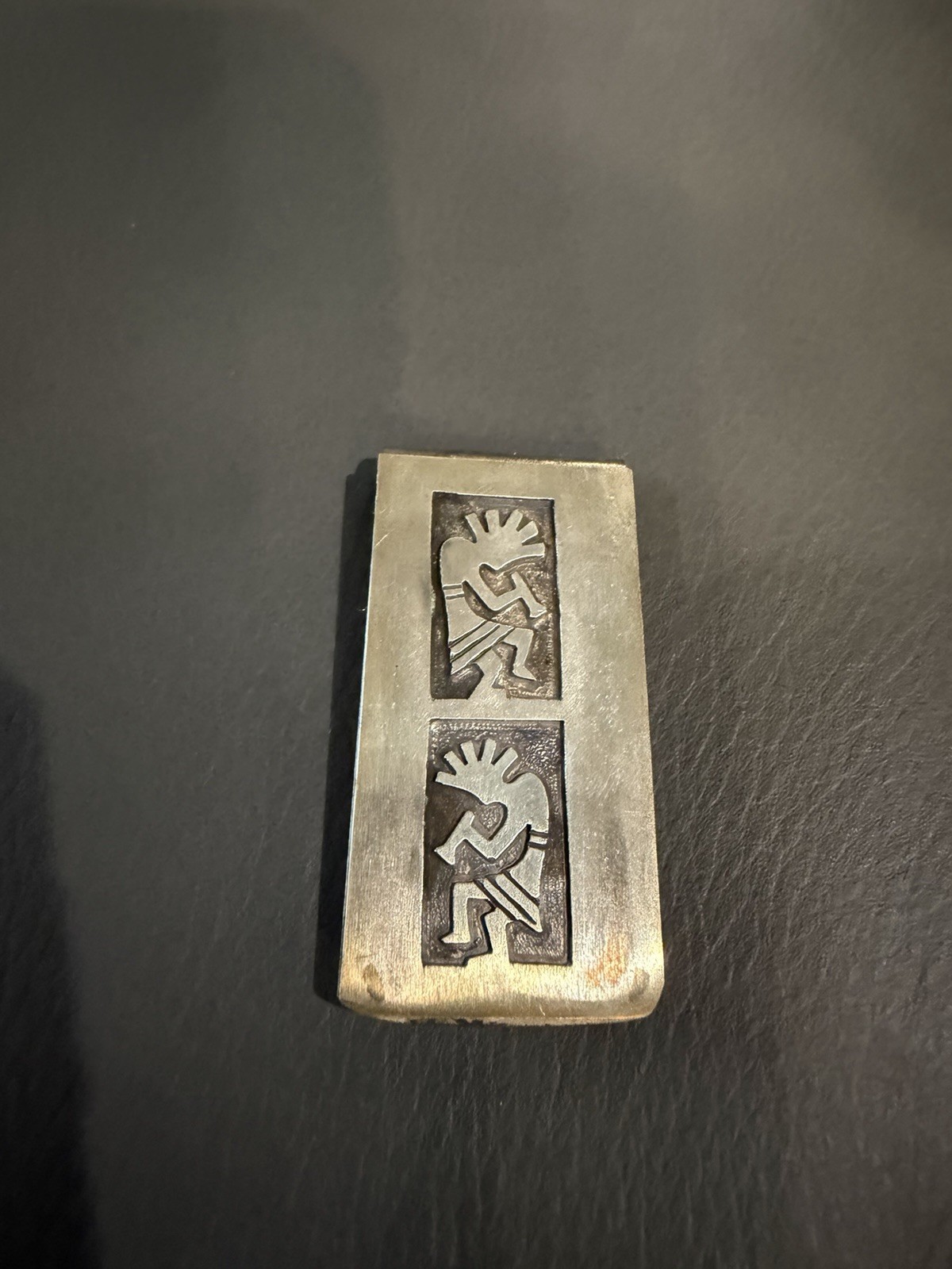 Native American Vintage Sterling Silver Money Clip