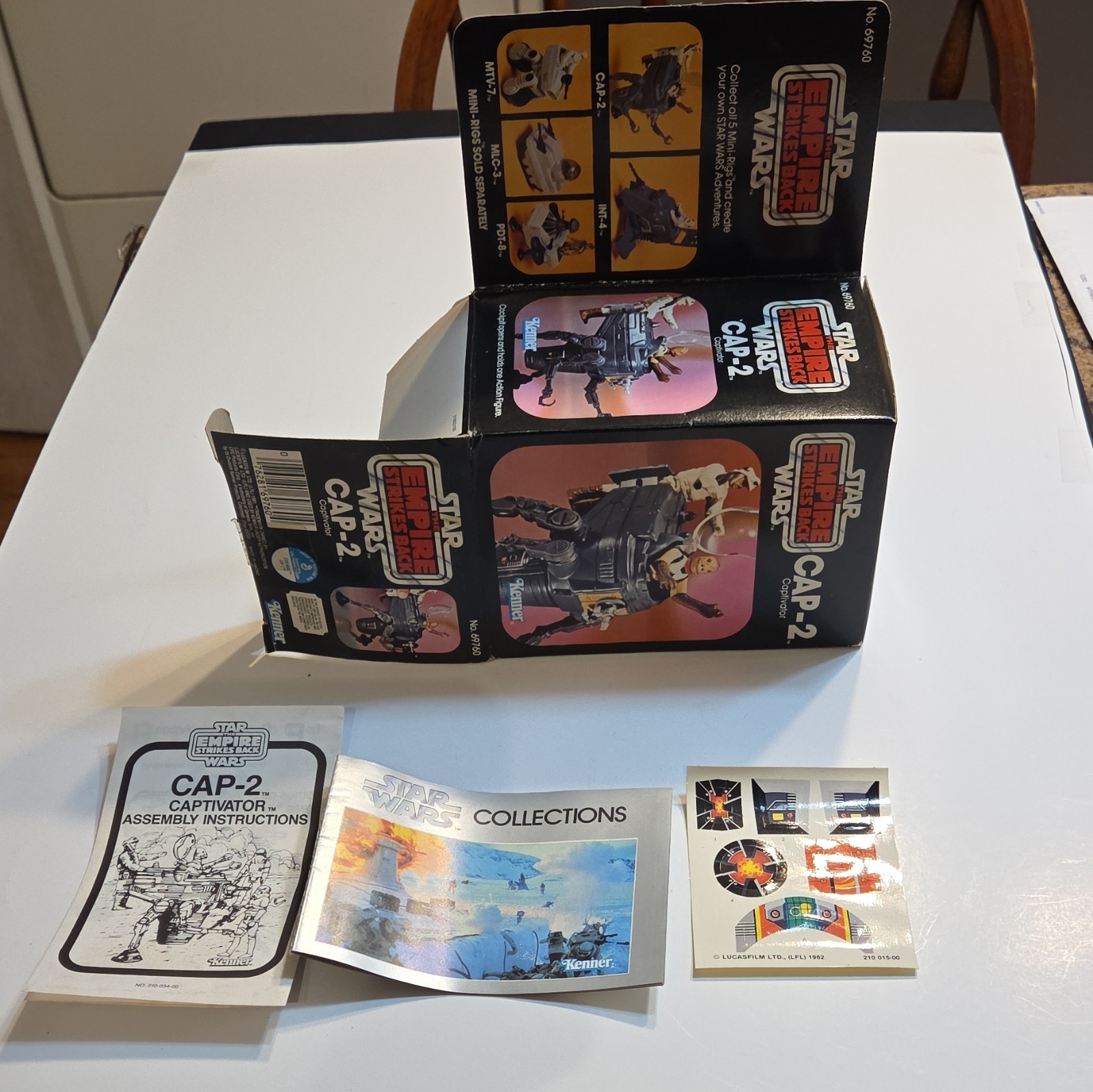 Kenner Star Wars Empire Strikes Back CAP-2 Captivator Vintage Box Inserts only