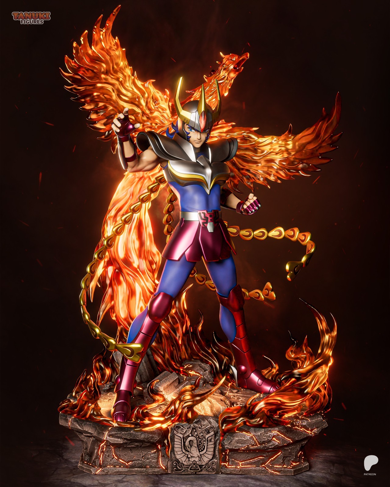 1:6 Phoenix Ikki Saint Seiya Fan Art UNPAINTED High Quality Garage Kit