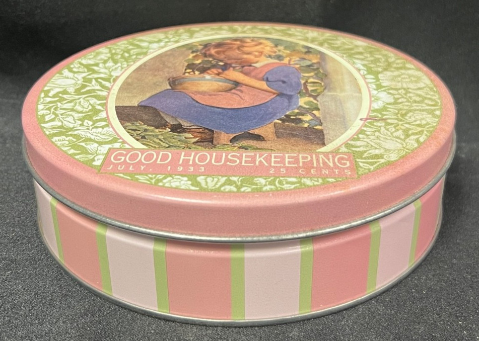 Good Housekeeping Vintage 1933 Tin Hearst Company Storage Box Empty