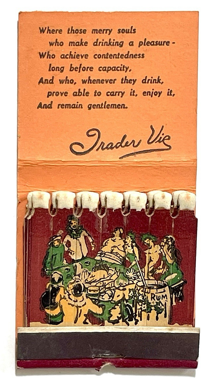 RARE TRADER VICS TIKI BARS \ RARE TRADER VICS TIKI BARS \