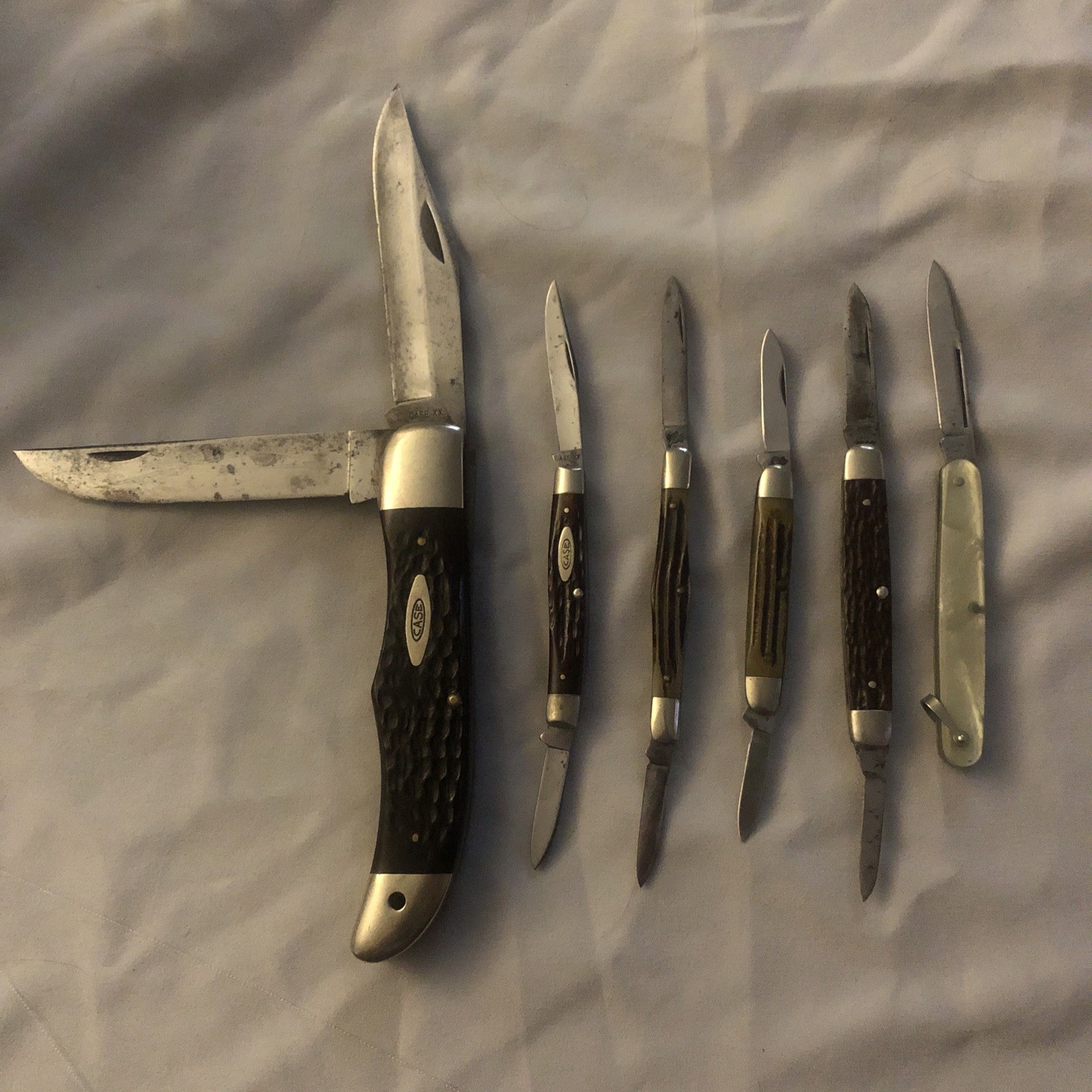 Vintage Casexx ,queens And Pal Cutlery C O Knife Collection All God Snaps