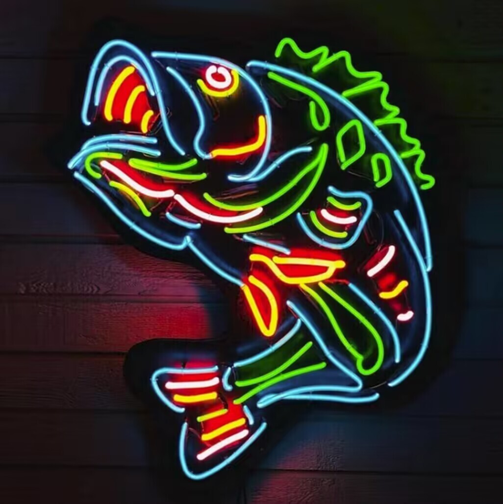 New Strange Fish Koi Neon Sign 24