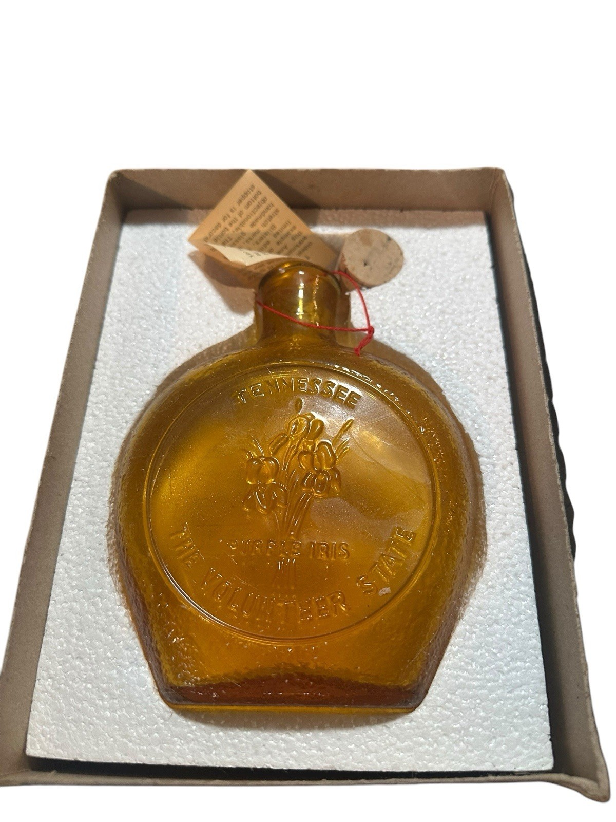 Vintage Wheaton N.J. Amber Glass Bottle Tennessee volunteer State