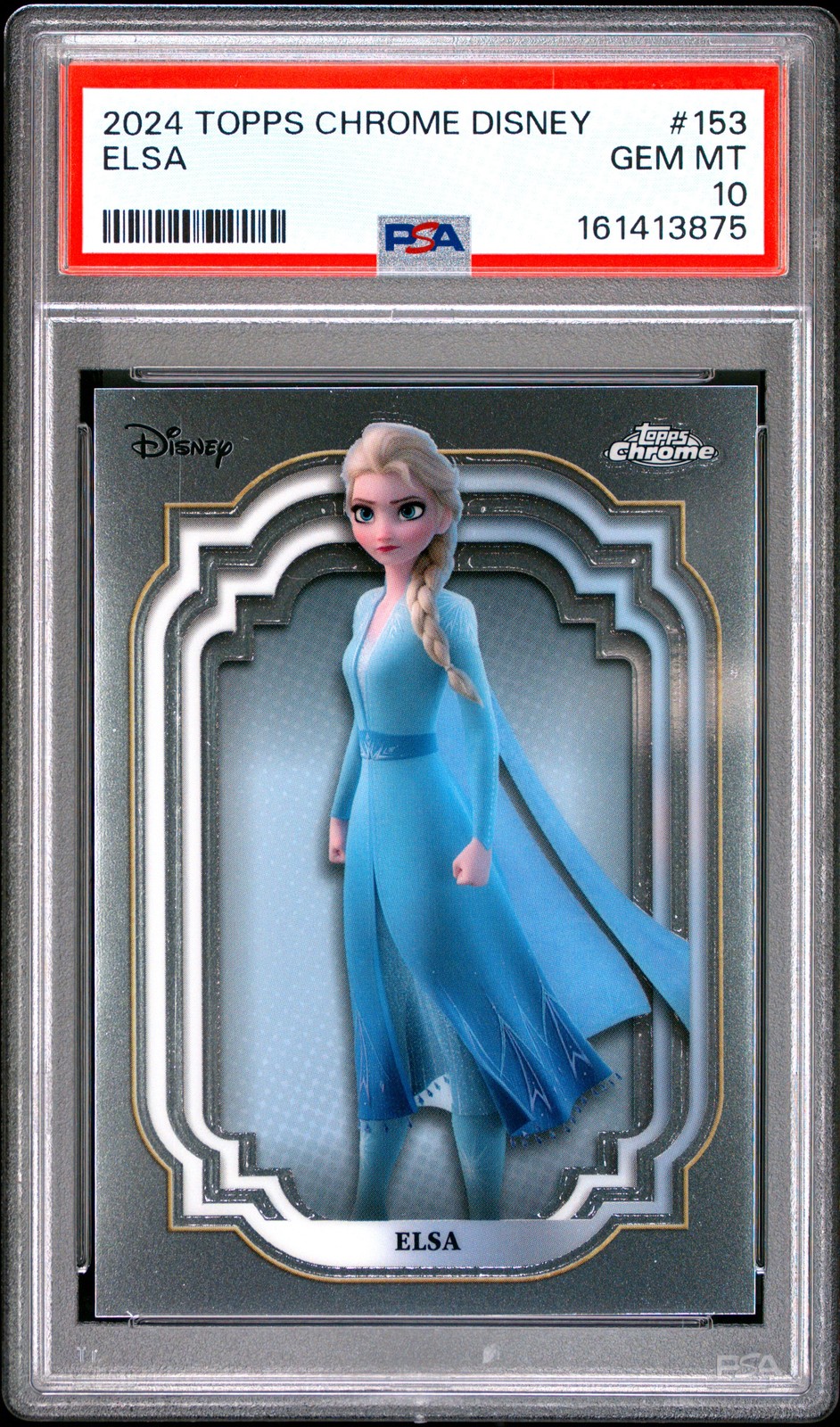 2024 TOPPS CHROME DISNEY #153 ELSA PSA 10