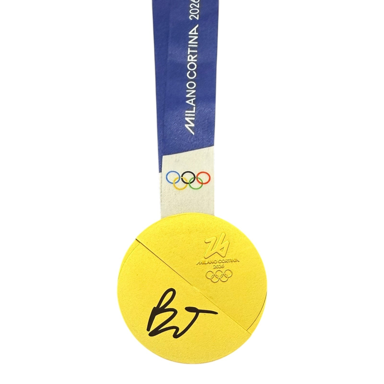 Brady Tkachuk Autographed Replica Olympic Gold Medal  - JSA